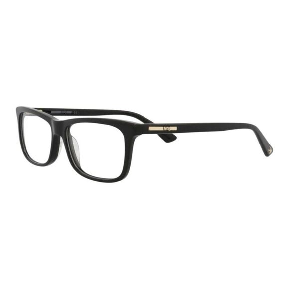 NEW ALEXANDER MCQUEEN EYEGLASSES MQ0298OP 001 SQUARE UNISEX BLACK EYEWEAR - Picture 1 of 3